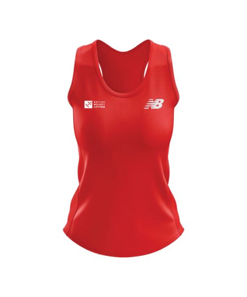 British Weightlifting Womens Shimmel High Risk Red
